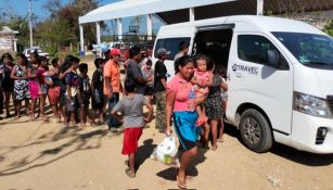 Parte de la población guerrerense damnificada 