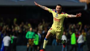 Rodríguez celebrando su gol ante Tigres