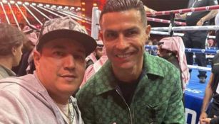 Reynoso junto a Cristiano Ronaldo