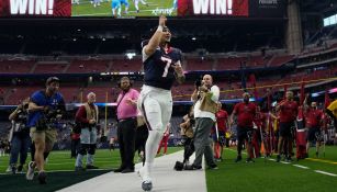 El quarterback de Texans en el emparrillado 