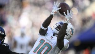 Tyrek Hill tuvo que salir del entrenamiento de Dolphins