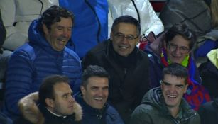 Josep María Bartomeu reaparece en el partido del Barcelona de Copa del Rey
