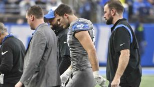 ¿Se perderá los Playoffs? Sam LaPorta salió lesionado del duelo ante los Vikings