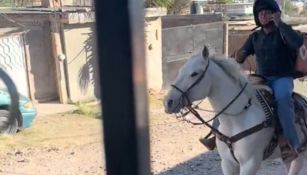 Se viraliza repartidor de Didi que entrega sus pedidos a caballo ¡Chécalo!