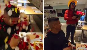 'El Patrón' sorprende con flores a Carlos Salcido en plena cena