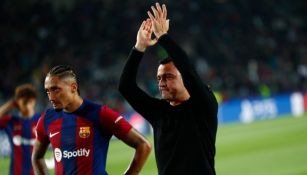 Xavi tras partido de Champions con el Barca 