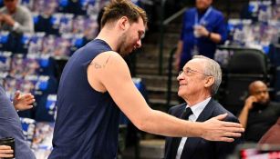 ¡Invitado de lujo! Florentino Pérez asistió al último partido de los Mavs de la NBA