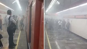 Los pasajeros tuvieron que ser retirados de unos de los trenes.