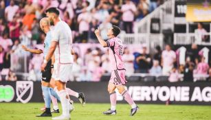 Messi durante el partido ante el St. Louis City