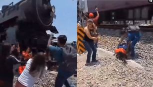 La chica fue golpeada en la cabeza por un pistón del tren.