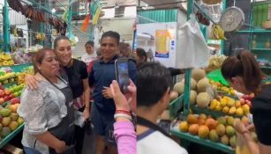 Sheinbaum visita mercado de Tlalpan y recibe el cariño de la gente