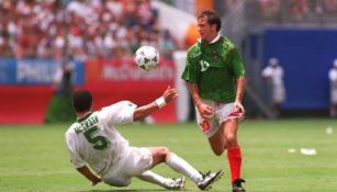 Luis García con México en el Mundial del 94