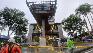 Cae cabina del Metrocable de Medellín, Colombia, dejando como saldo un muerto