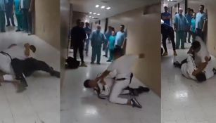 En un IMSS en Puebla un guardia de seguridad recibió golpiza por parte de un enfermero
