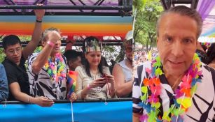 Alfredo Adame en la marcha LGBT en CDMX