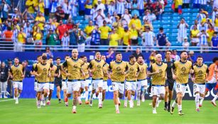 Argentina tuvo que dejar su calentamiento y regresar al vestidor por demora en la Final