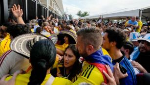 El caos se desató a las afuera del Hard Rock Stadium