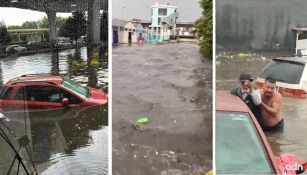 Varios autos no alcanzaron a salir de las zonas más inundadas.