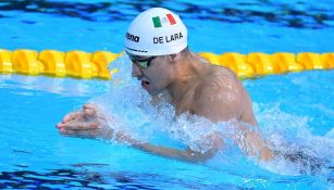 Miguel de Lara, nadador mexicano, fue descalificado en los 100m pecho