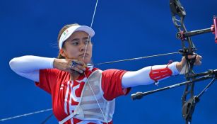 Ruiz durante la competencia donde ganó la medalla de bronce