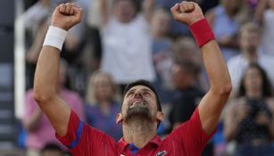 Djokovic celebra su pase a la Final del torneo Olímpico