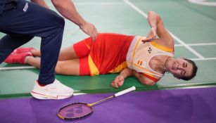 Carolina Marín se retiró de la Semifinal de bádminton