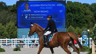 Emiliano Hernández quedó cuarto en el pentatlón moderno 