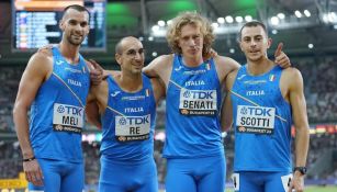 El equipo italiano del relevo 4x400