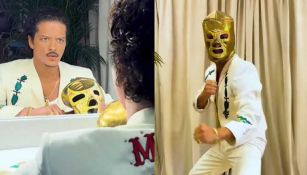 VIDEO: Bruno Mars se convierte en luchador para agradecer al público mexicano 