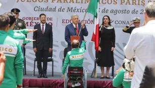 Delegación mexicana fue abanderado por AMLO previo a los Juegos Paralímpicos de París 2024