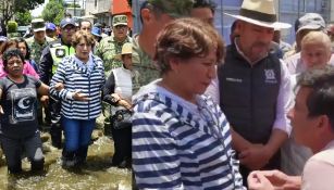 Delfina Gómez recibió reclamos de damnificados por inundaciones en Chalco