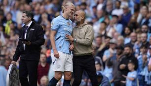 Pep Guardiola reconoce el gran nivel de Erling Haaland: 'Simplemente imparable'