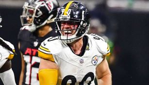 TJ Watt celebra la victoria de Pittsburgh ante Falcons