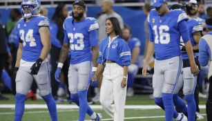 Diana Flores en el Ford Field 