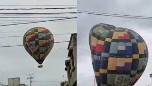 VIDEO: Globos aerostáticos aterrizan de emergencia en Acolman, Edomex