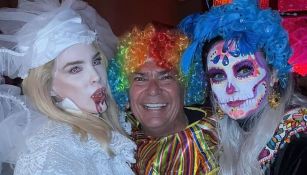 Papá de Checo Pérez festejó Halloween con Belinda