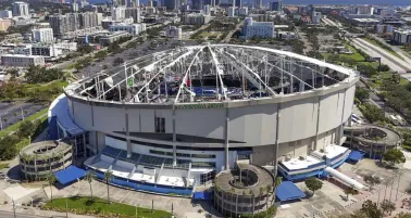 Rays apuntan a terminar la reparación del Tropicana Field para la temporada 2026