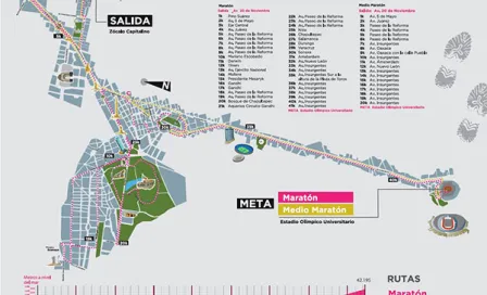 Conoce la ruta del Maratón de la Ciudad de México