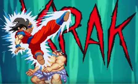 Gokú 'da paliza' a peleadores de Street Fighter 2