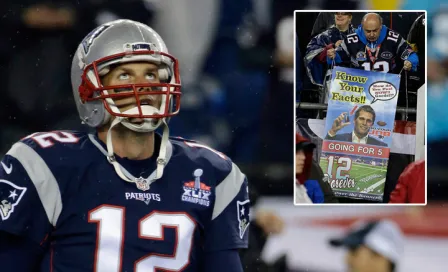 Afición de Patriotas muestra su apoyo a Tom Brady 