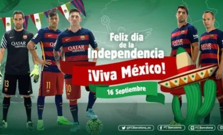 FC Barcelona felicita a México por Día de la Independencia