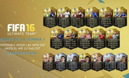 Listo el Primer Ultimate Team de FIFA 16