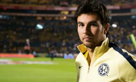 Checo Pérez 'dedica' su podio al América