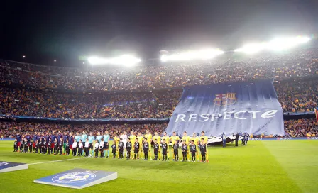 Afición del Barcelona pide respeto a UEFA