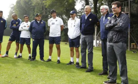 Pumas recibe visita del Rector previo a las 'Semis' 