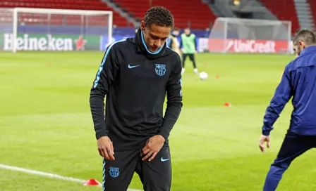 Neymar se lesiona durante práctica en Leverkusen 