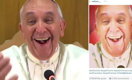 Supuesta selfie del Papa causa furor