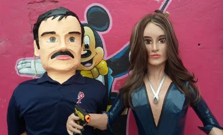 Elaboran piñatas de Kate del Castillo y el Chapo