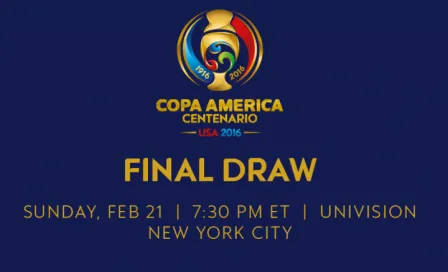 Sorteo de Copa América será el 21 de febrero