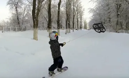 Usuario de YouTube crea el droneboarding